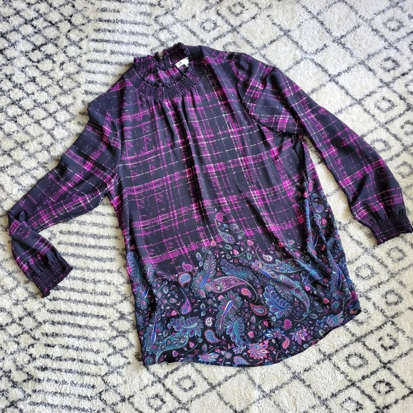 NEW plaid and paisley blouse - Picture 10 of 10